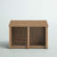 Nia 180cm W x 68cm D Solid Wood Log Store-926307045