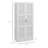 71" Tall Storage Cabinet With Movable Storage Shelves