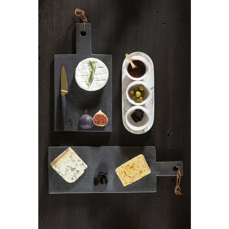 Mercury Row Caldanagh Platter, Slate, 2 cm H x 60 cm W x 16 cm D