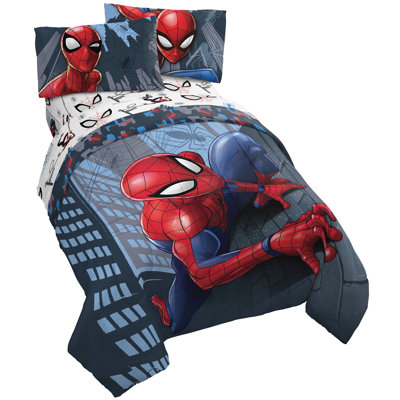 Marvel Spiderman Crawl Bed Set w/ Sham