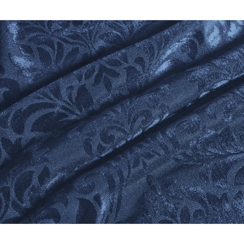 Polyester Floral Bedspread with Pillow Shams, Blue, Double Bedspread + 2 Standard Shams