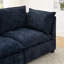 Canapé modulaire Comfy Cloud Couch 4 places avec 2 repose-pieds, canapé-lit en chenille et siège profond avec coussins décoratifs pour le salon