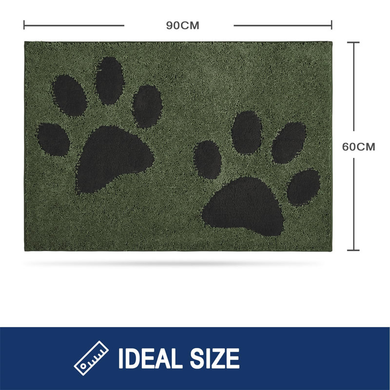 Zali Non-Slip Doormat, Green
