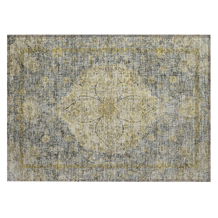 Machine Washable Indoor/Outdoor Colman ACN2136 Global Rug
