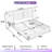 King Size Upholstered Platform Bed with Headboard, Built-in Nightstands & Adjustable Lamps-109949492