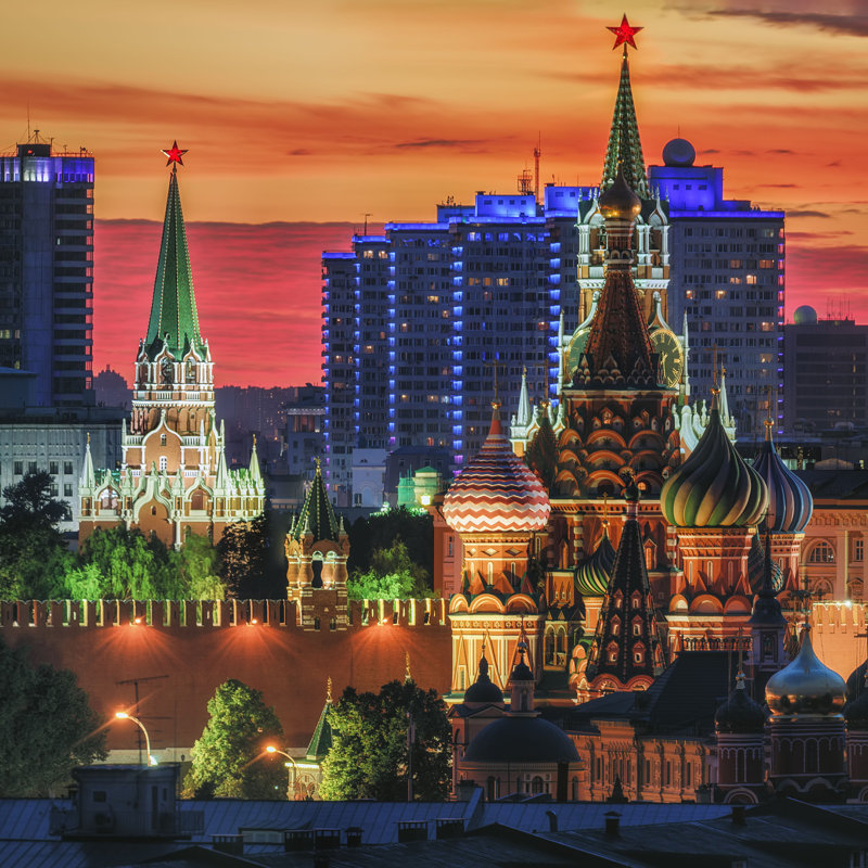" The Moscow Kremlin ", 20" H x 20" W  