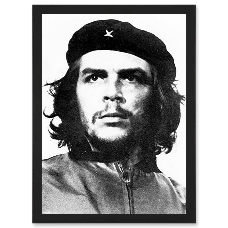 Revolutionary Che Guevara Photo Iconic Korda Portrait - Single Picture Frame Art Prints, 13''W x 17.9''H