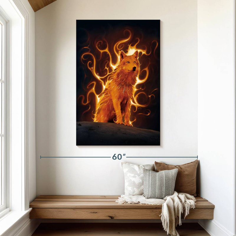Brampt Phoenix Wolf, 48" H x 32" W