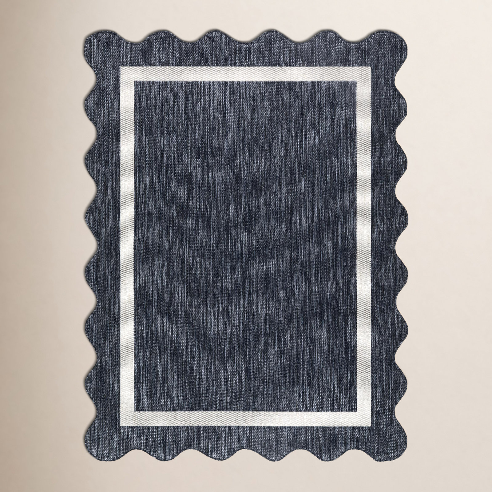 Skiles Blue Outdoor Rug, Rectangle 2'3.6" x 3'9.3"