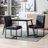 Puspha Upholstered Side Chairs Faux Leather Dining Chairs-2047523363