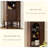 Retro Nut-Brown Solid Wood Display Stand