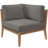 Modway Clearwater Outdoor Patio Teak Wood Loveseat-688855131