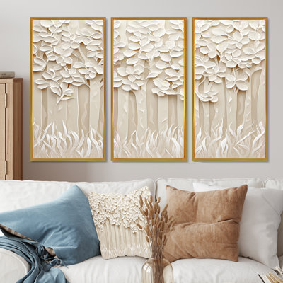 Adamae - Forest Landscape Wall Art Living Room Set
