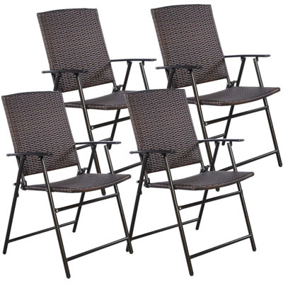 Ensemble de chaises de fête de mariage empilables pour 4 personnes avec accoudoirs et repose-pieds