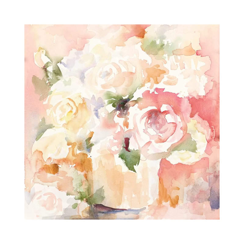 Cascading Blooms I by Lanie Loreth - Wrapped Canvas Gallery-Wrapped Canvas Giclée, 30.48 cm H x 30.48 cm W