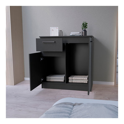 Commode Carlin, chambre à coucher, noir