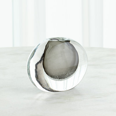 Micro Bubble Handcrafted Glass Table Vase 1
