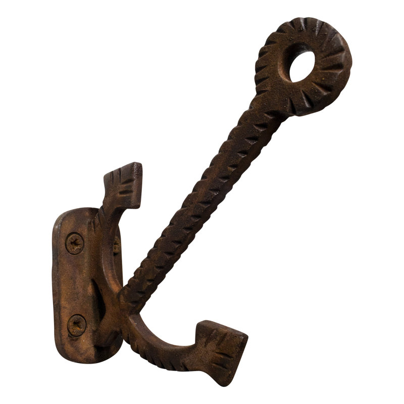 Rust Finish 4.3 Inch Iron Wall Hook