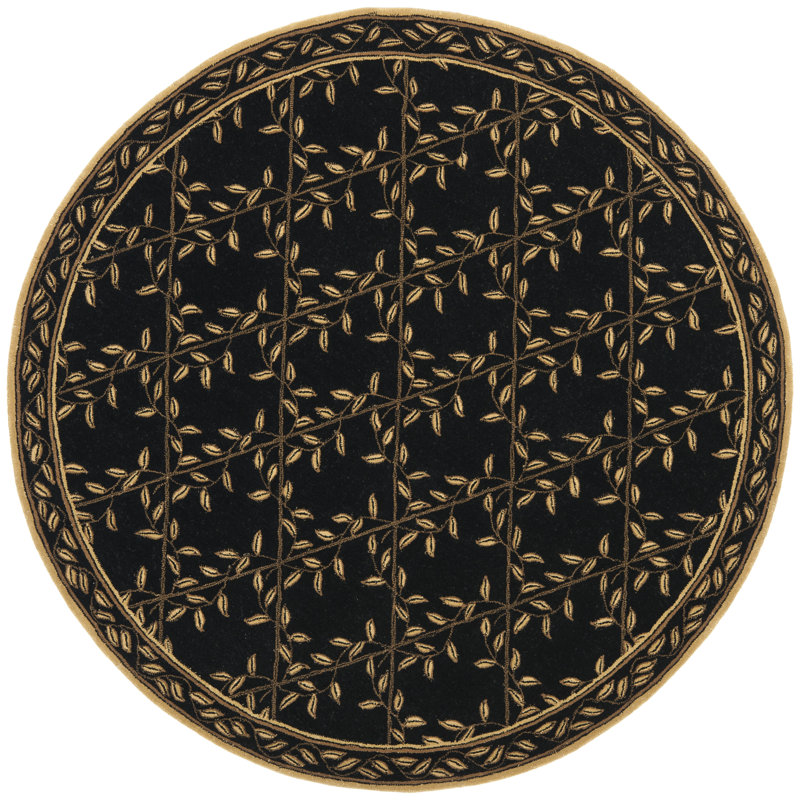 Tapis en laine touffeté à la main Pipers, Rond 4 pi