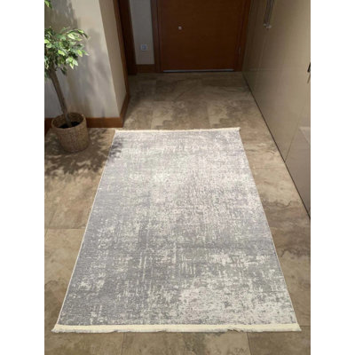 Tapis en coton avec envers antidérapant Kahlia