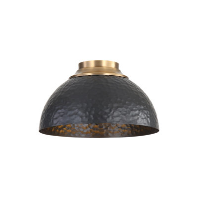 Felix 3-Light Flush Mount in Modern Brass
