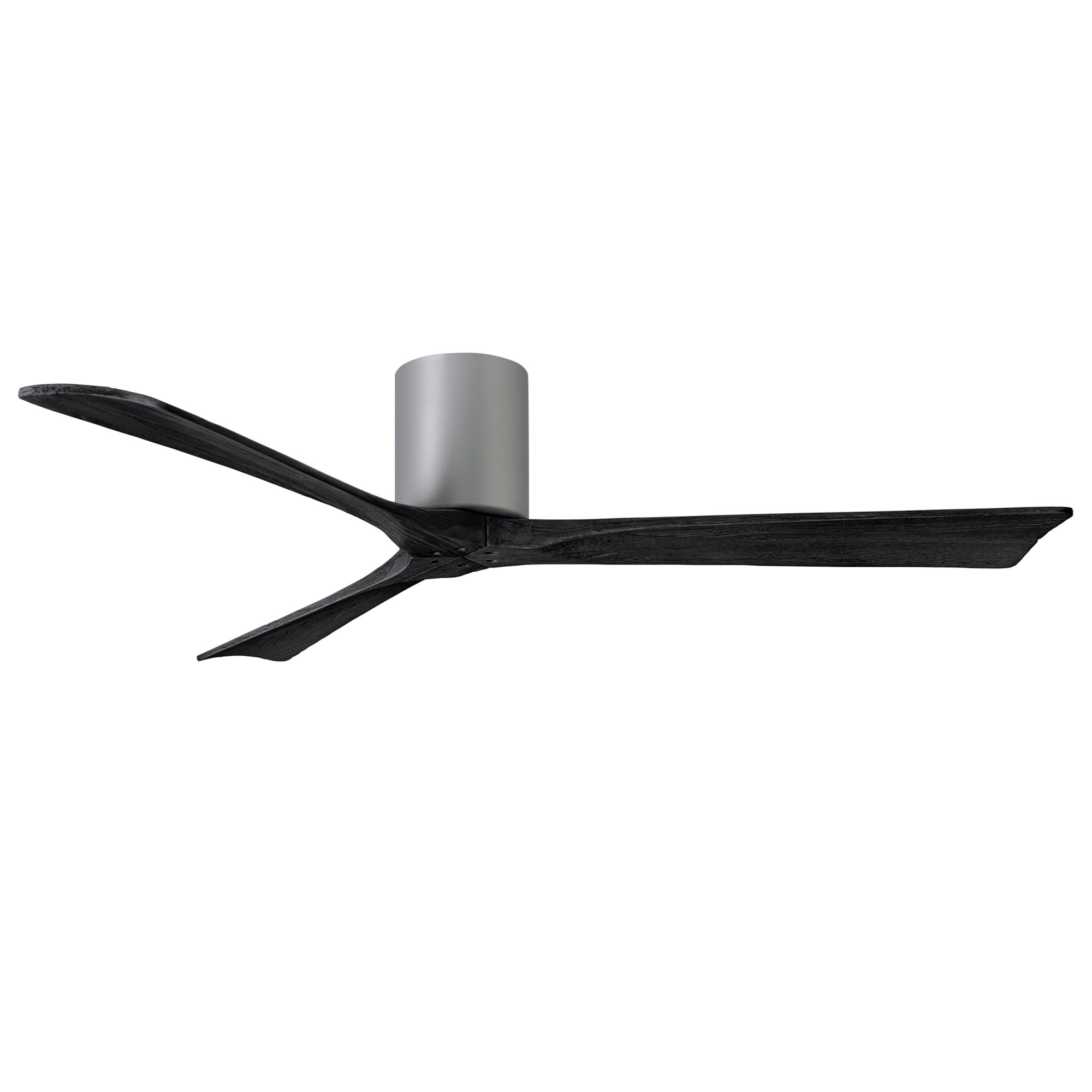 Olivier 3 Blade Ceiling Fan, 60", Matte Black, Brushed Nickel