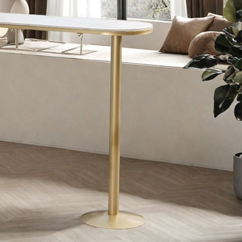 Table de bar simple et chaise simple, Golden, Vert, H 41,3 po x L 70,8 po x l 15,7 po