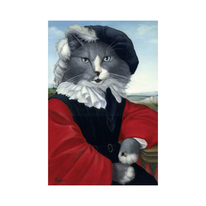 Leo 1 Piece Wrapped Canvas Painting, 101.6 cm H x 66.04 cm W x 1.91 cm D