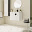 Meuble-lavabo de 28 po avec lavabo en céramique pour petite salle de bain-102299687