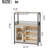 Coffee Bar Cabinet With Wine Rack And Glass Holder, Kitchen Sideboard Buffet Cabinet With Wine Rack Storage, Led Light-195907562