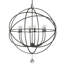 Lustre spectaculaire de style globe à 6 lumières avec détails en verre soufflé à la main Jayden-2077398933-2077398934