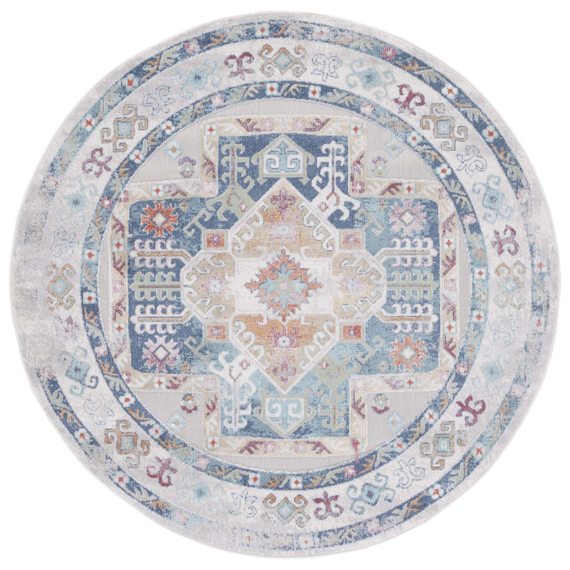 Tapis d'intérieur / extérieur Cabana Performance Southwestern, Rond 6 pi