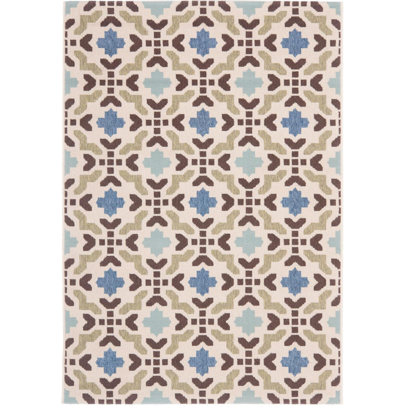 Northpoint Performance Geometric Indoor/Outdoor Area Rug, Rectangle 2' x 3'7"