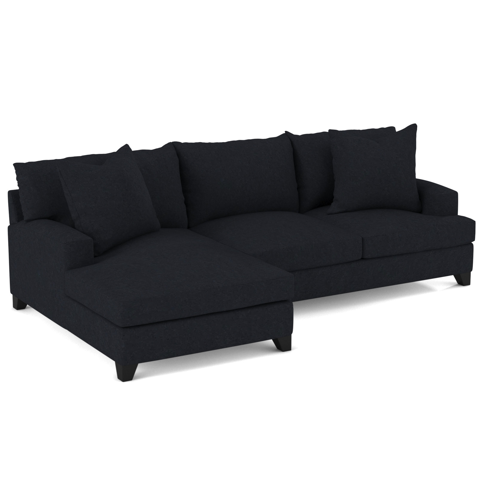 Shorewood Upholstered Chaise L-Sectional, Bella Lagoon, Left Hand Facing