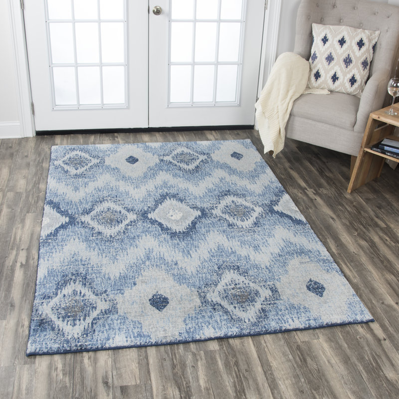 Nieto Wool Ikat Indoor Rug, Rectangle 5' X 8'