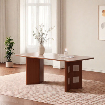 Mid-Century Modern Wood Dining Table