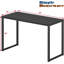 Bureau d'ordinateur 32 pouces: style mission, noir