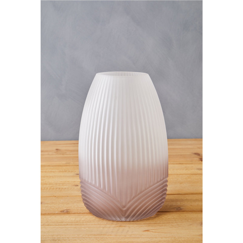 Azenet Handmade Glass Table Vase, 25cm H x 15cm W x 15cm D