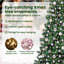 vidaXL Artificial Pre-lit Christmas Tree Green PVC and Metal-460523451