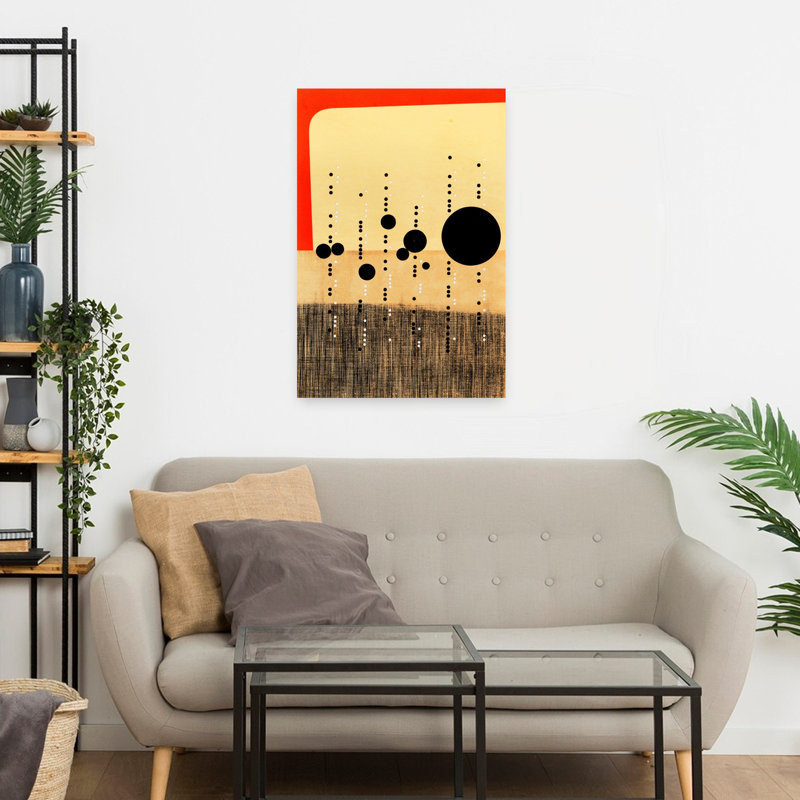 Art contemporain, art moderne abstrait, H 24 po x l 16 po