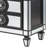 Klarrisa 3 - Drawer Nightstand in Black and Silver