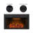Mateas Ebern Designs Black Electric Fireplace Insert-605793757