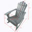 Chaise Adirondack inclinable inclinable en bois pour l'extérieur, parfaite pour la détente et un élégant décor de patio