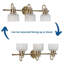 Éclairage pour meuble-lavabo à intensité variable Rosser-133335052-133335054-36029729