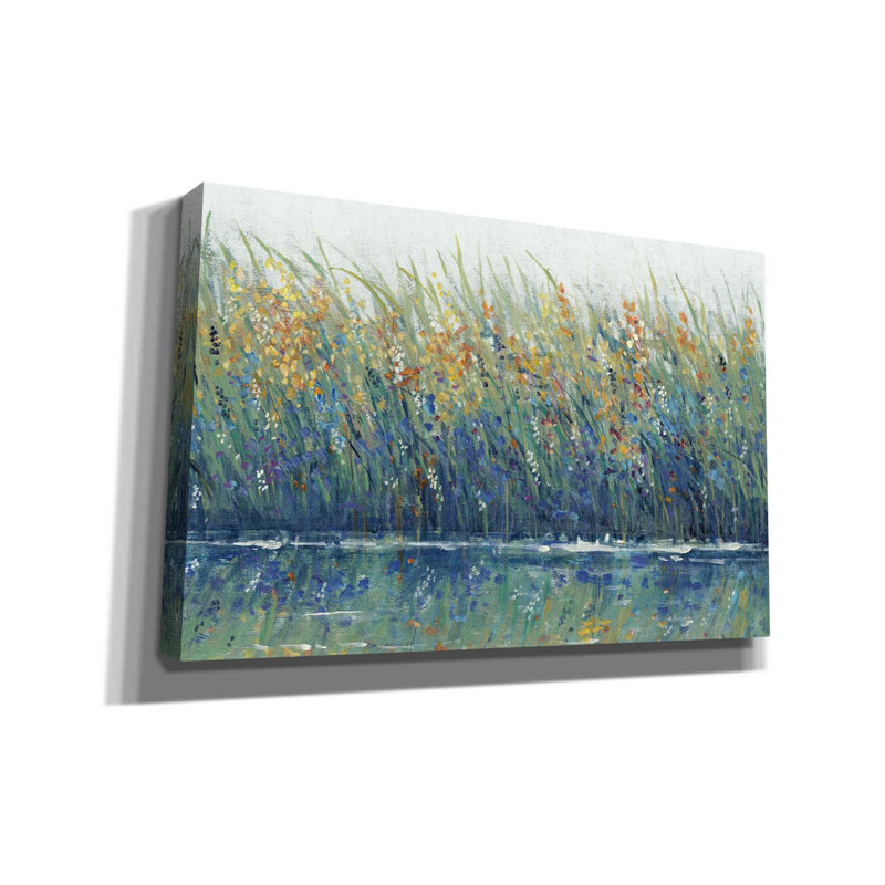 «Wildflower Reflection II» par Tim O'toole, art mural sur toile, H 26 po x l 40 po x P 1,5 po