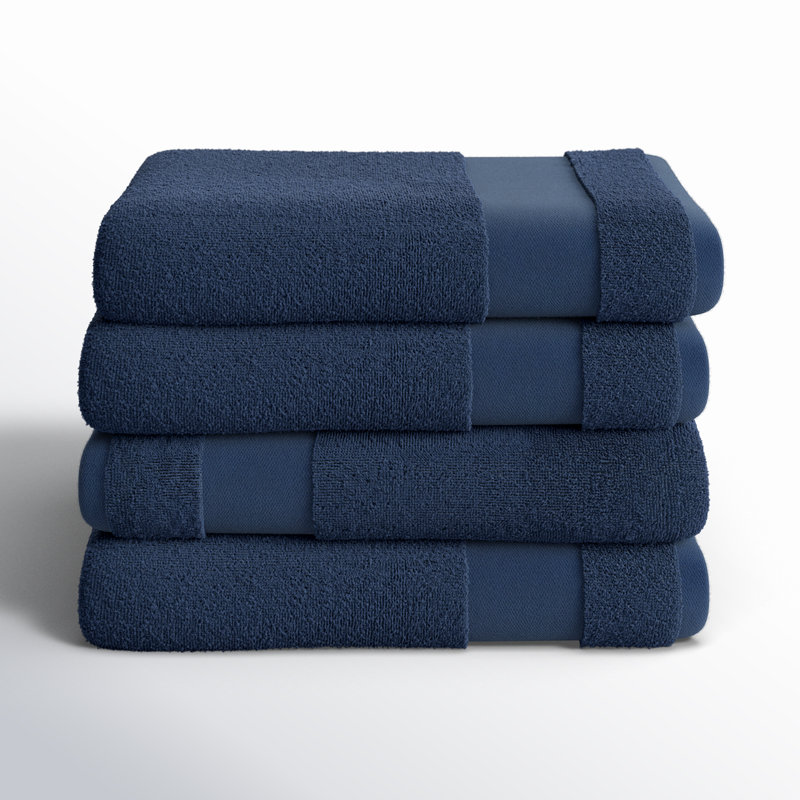Ensemble de serviettes 100% coton Berner, Marine