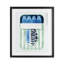 «Seafoam Sardine Tin over Stripes», reproduction encadrée sous verre, design par Daphne Polselli-304563620-304563616