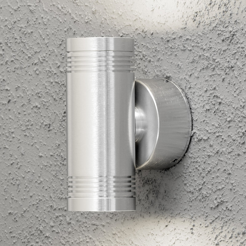 Monza Integrated LED Outdoor Armed Sconce, 10cm H x 6cm W x 15cm D