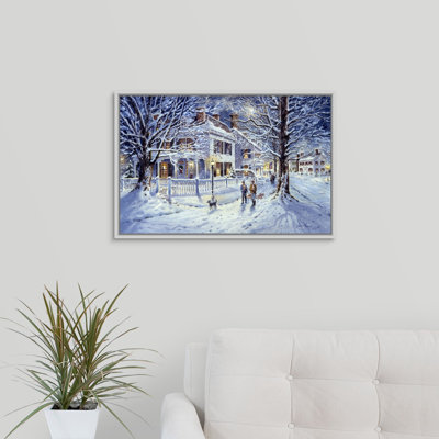 « winter folâtre » par jess hager, peinture sur toile