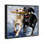 Chiens et chiots «Playtime Blue», reproduction d'art sur toile-1100052696-1100374548-1153399746